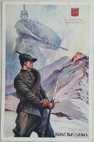 Cartolina reggimento alpini - reggimento,