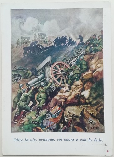 Cartolina artiglieria - cartolina,