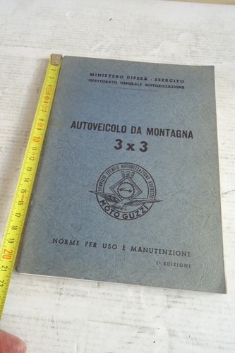 Moto guzzi 3x3 manuale - guzzi, uso